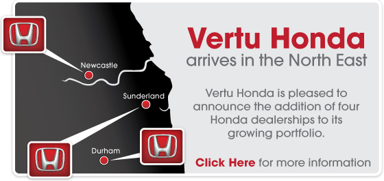 Vertu Honda arrives in the North East