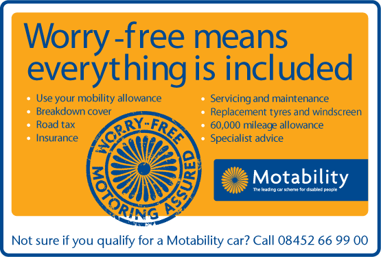 Motability Page Header