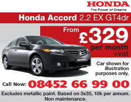.Honda Accord 2.2 EX GT Contract Hire