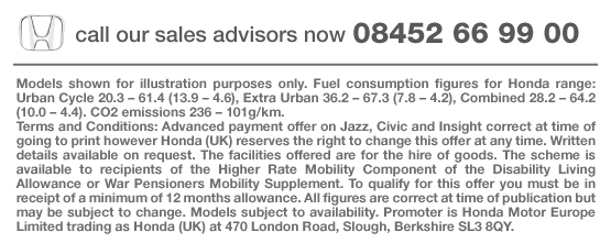 Honda Motability Offers