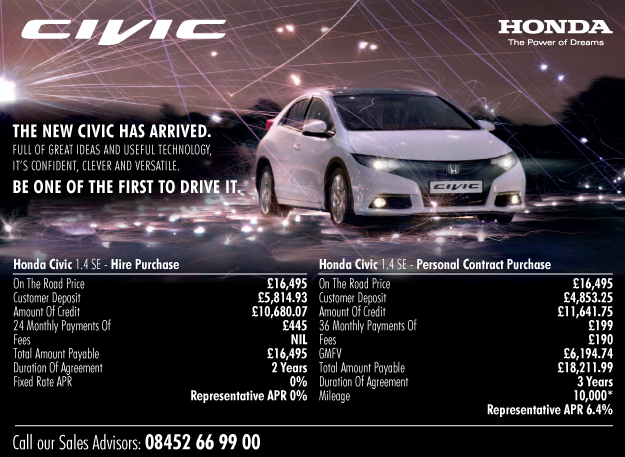 Vertu Honda - New Honda Civic Offers